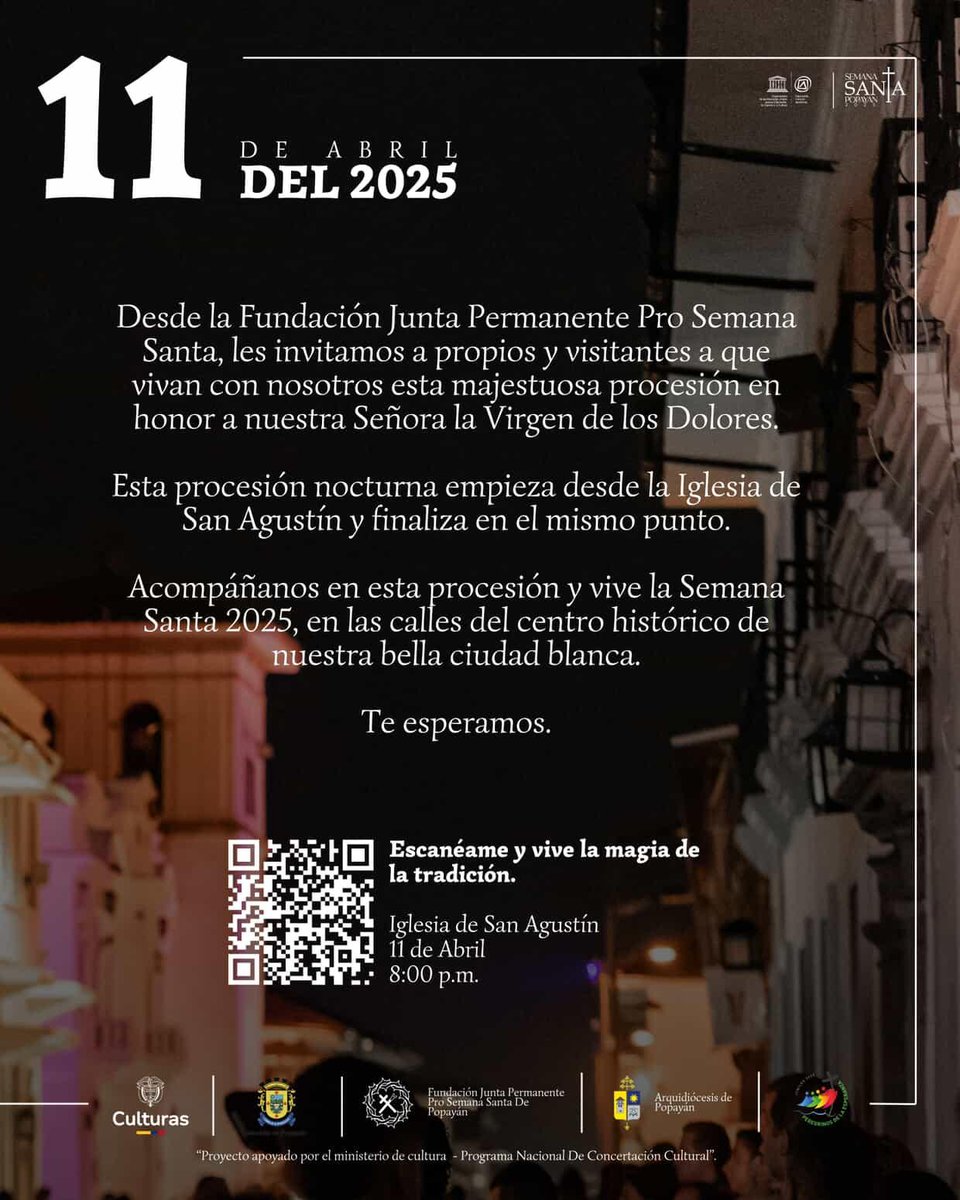 PopayanCO's tweet photo. Hoy es la primer procesión de la semana santa de Popayán https://t.co/Y8GdPJuP5K