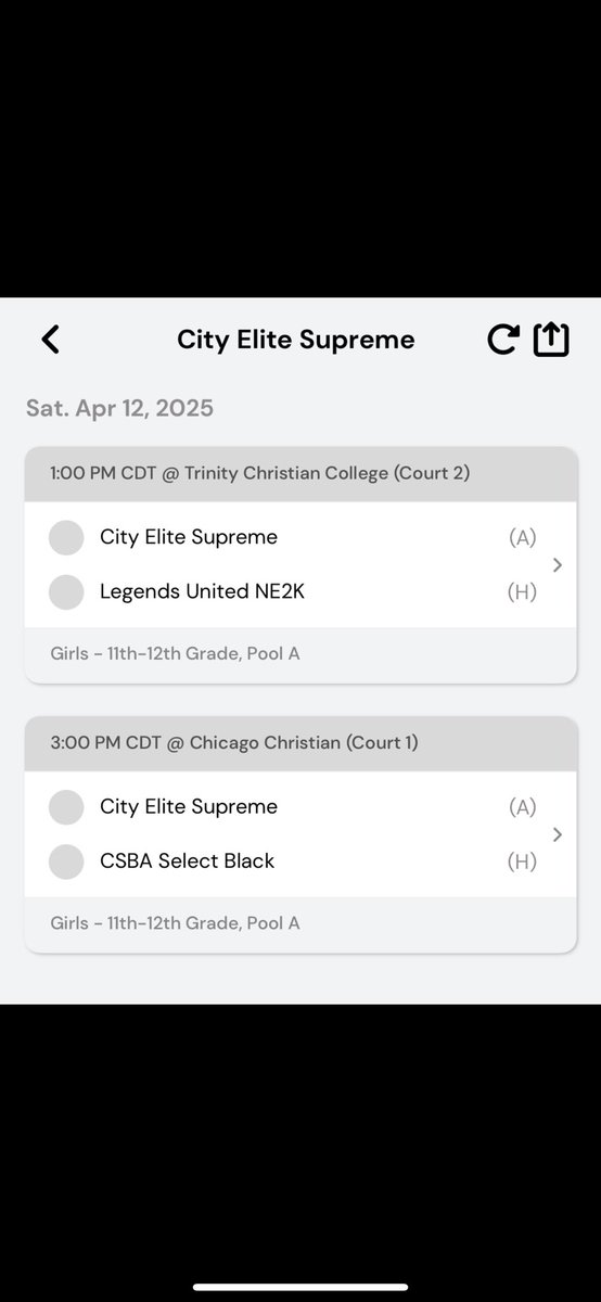 Next stop is Windy City Jam- Here’s the schedule for this weekend! ⬇️⬇️

<a href="/cityelitebb/">City Elite Basketball</a> | <a href="/LakeCentralGBB/">Lake Central Girls’ Basketball</a>