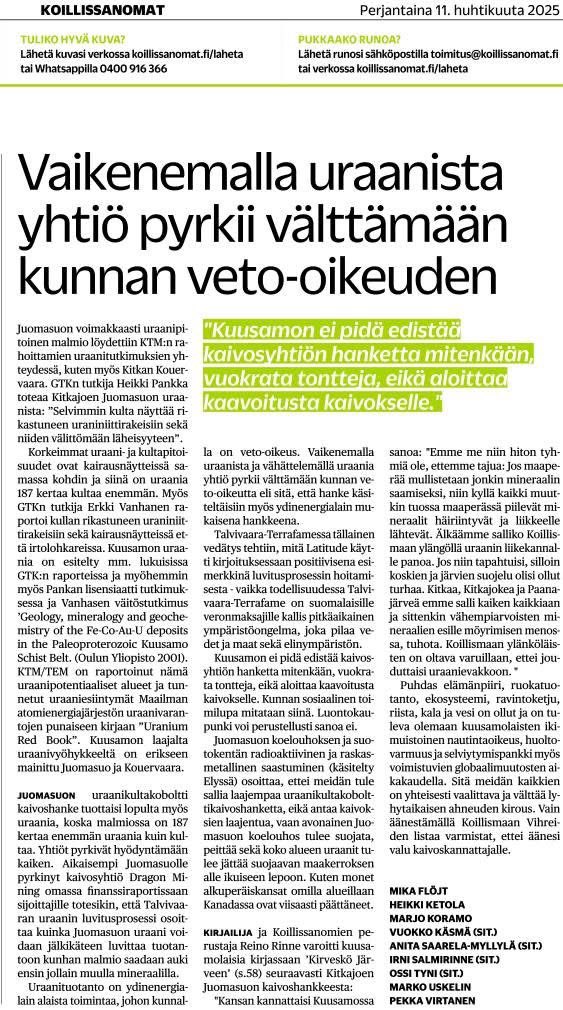 MikaFlojt's tweet photo. #Kuusamo #Kitka #Kitkajoki #Oulanka #vesi #luonto #ympäristö vs #uraanikultakoboltti #kaivos
#kuntavaalit #politiikka https://t.co/0768I62HvB