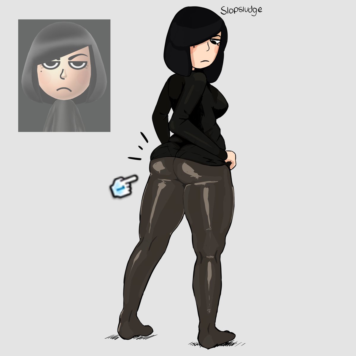 my mii girl oc !! idk her name