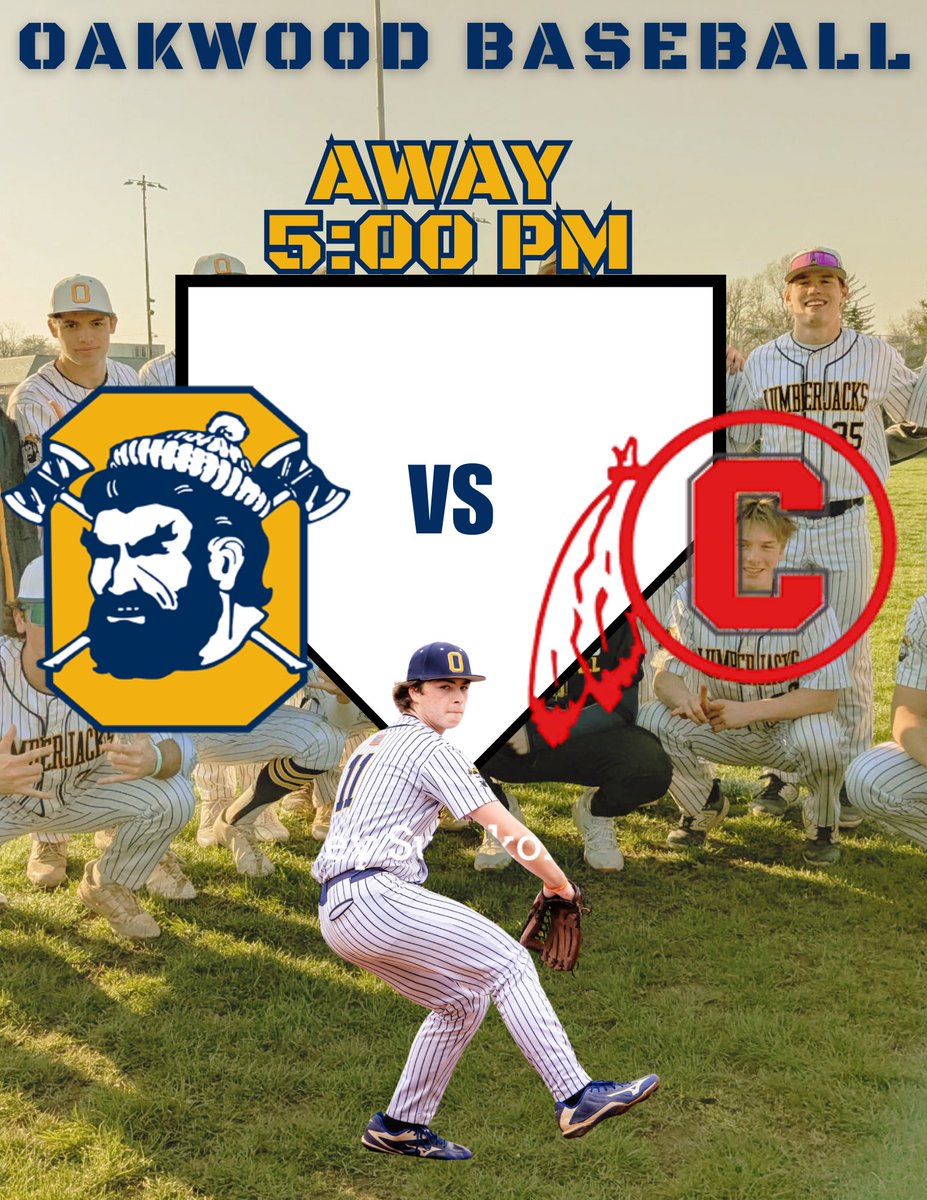 OakwoodBase's tweet photo. Jacks head to Carlise for a 5:00pm start tonight. https://t.co/74RFh0RSjG