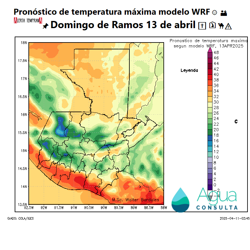 AlertaGt502's tweet photo. ✅El #DomingoDeRamos prevalecen condiciones frescas con noches y madrugadas frías con posibles heladas meteorológicas en los lugares más altos, chubascos dispersos en el Norte, Caribe y BocaCosta
#ClimaGt #TraficoGt https://t.co/3vh4NqlLlx
