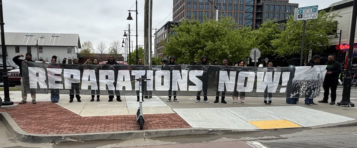 Last week, #EGPGC members from MS TX and CA joined the #tulsaok unit for a tour of #BlackWallSteet to honor those whose lives were taken during the #TulsaRaceMassacre. #Tulsa serves as a reminder of why #SelfDefense and #Reparations is important to the survival of #BlackAmerica