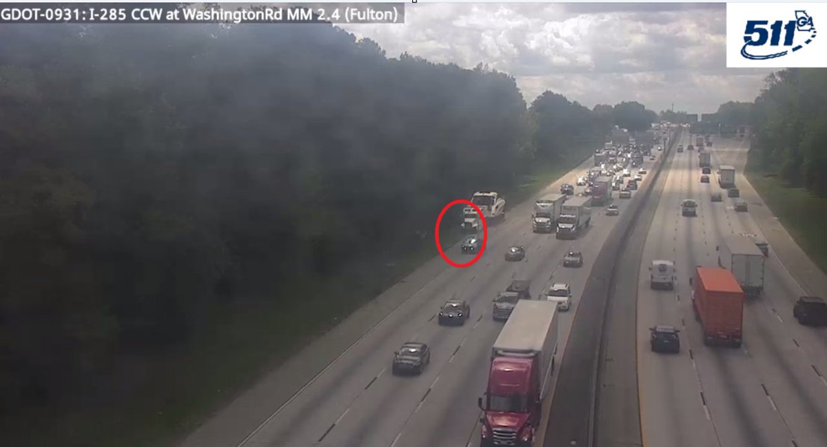 511Georgia's tweet image. FULTON CO.- Far right lane blocked on I-285 before Washington Rd.(mm 0.9) due to crash.

Use caution | Est. clear time: 1:21 pm #DekalbCounty #ATLtraffic #EastPoint

UPDATES: 511ga.org/EventDetails/I…