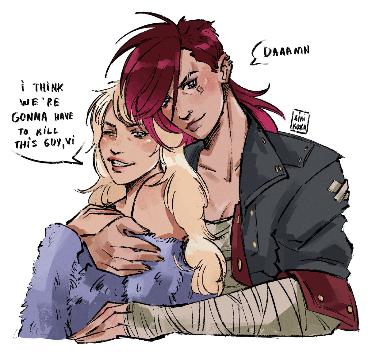 kikikukagay's tweet photo. idk what happend but something definitely did 
#arcane #vi #sabrinacarptener https://t.co/WzgiY3zQPu