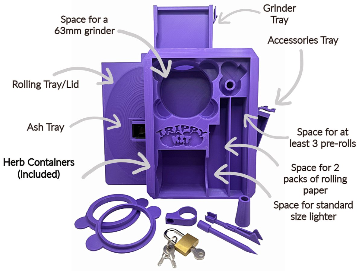 thetrippykit_'s tweet image. Three styles. Three storage vibes:

Pre-Roll — just the basics
Lite — daily essentials
Sidekick — full loadout w/ built-in grinder option

Pick your kit. Pack your vibe.
#TrippyKit #StayReady #420Gear