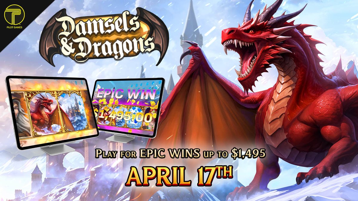 PilotGamesMN's tweet photo. 🔥 Damsels &amp; Dragons launches NEXT THURSDAY across Minnesota!
Immersive gameplay, epic wins up to $1,495, plus every play supports local charities.🐉
#PilotGames #CharitableGaming #DamselsAndDragons #Minnesota https://t.co/QrbmZca4LH