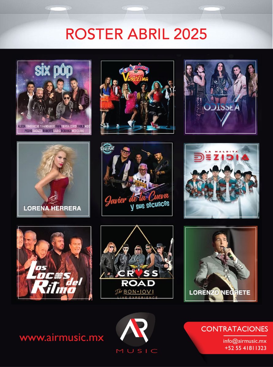 🔥Contrataciones:
wa.link/rrracc
info@airmusic.mx
Más información: airmusic.mx