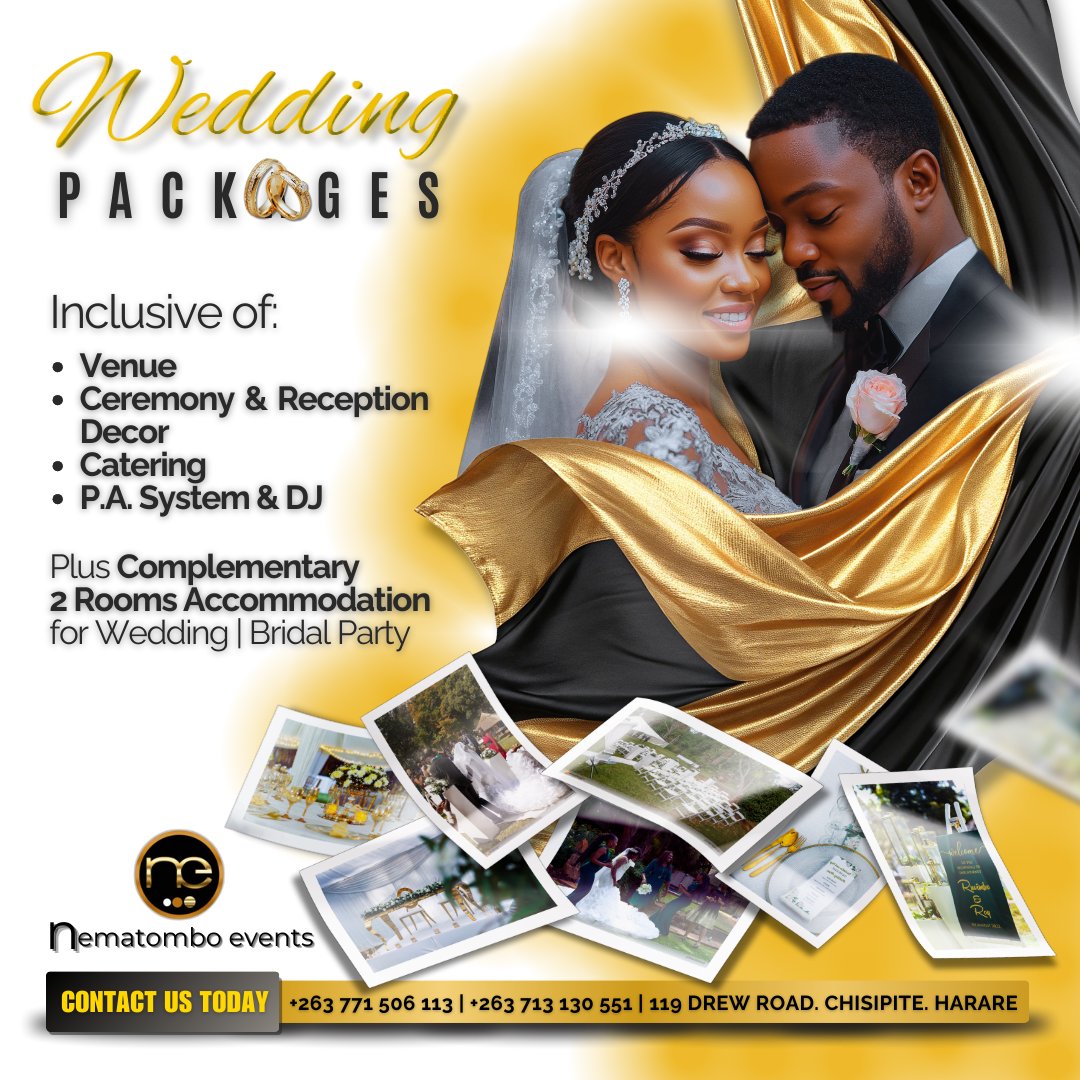 DesignedBySimba's tweet image. Unforgettable and memorable weddings start here @NematomboEvents  and unforgettable graphic designs start with us.

Get in touch with us TODAY for your own custom design and attract customers and boost your sales.

Check out our design portfolio below 👇
drive.google.com/file/d/1heg2aU…