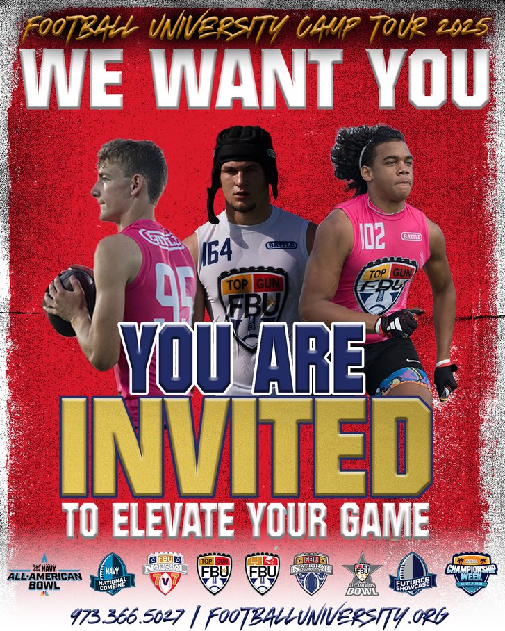 I’m excited to attend the <a href="/FBUcamp/">Football University</a> this weekend in Chicago, Illinois 🔄