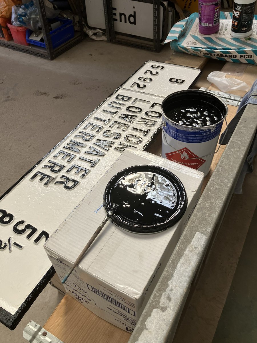 OFiggis's tweet photo. I was kindly shown around the Cumberland Council sign workshop the other day where all the finger posts are repaired and repainted.
#fingerpostfriday https://t.co/TE9xU5bQ5k