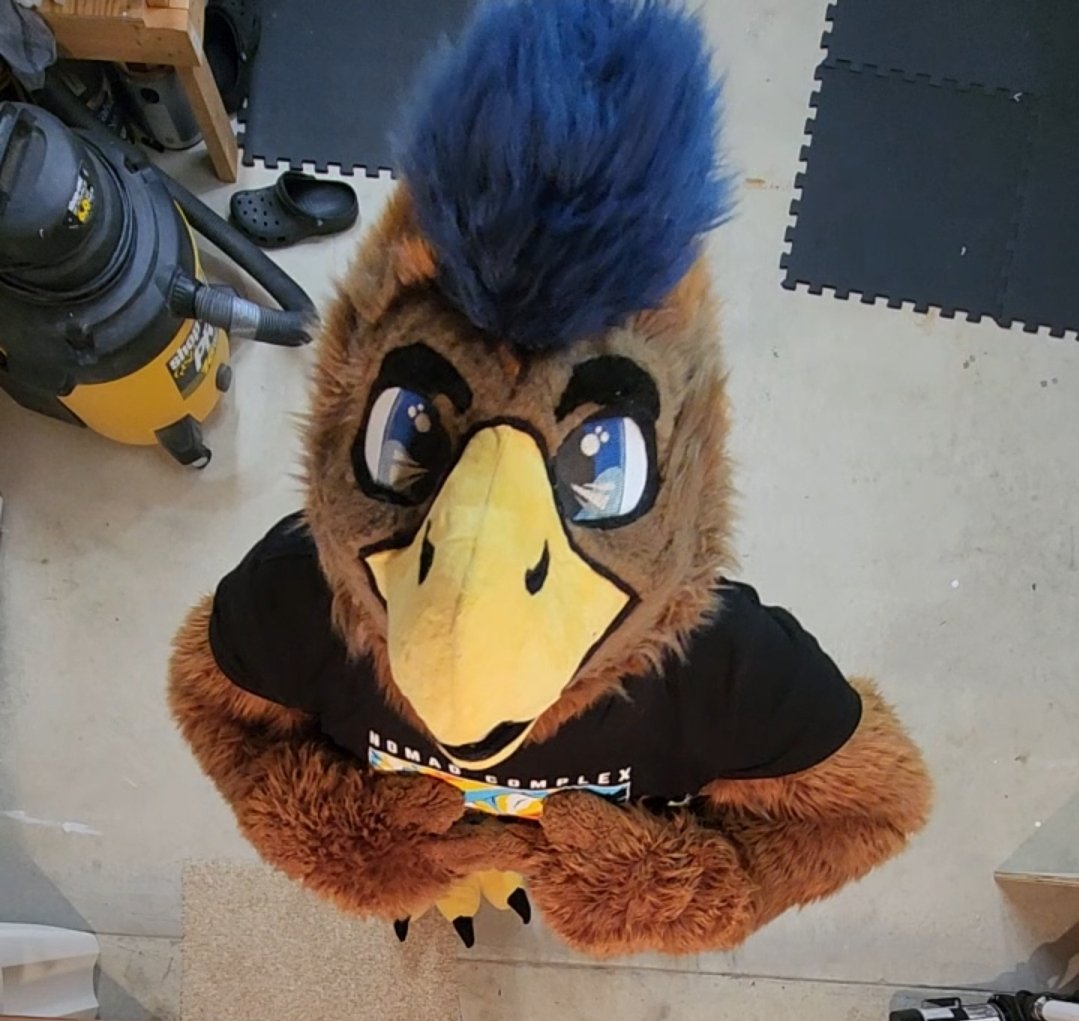 Me watching the bucket of lava come flying down onto me (my friend wants the lava chicken from the minecraft movie)

#FursuitFriday #MinecraftMovie