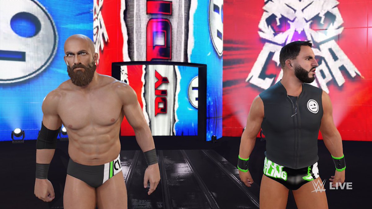 Finesse10000's tweet photo. NEW UPLOAD TO #WWE2K25!
DIY’S CWC ATTIRES+TOMMASO CIAMPA COLLAB WITH @MICHAELCOLE4EV!
TAGS
JOHNNYGARGANO (and TomassoCiampa respectively)
FINESSE
DIY
ENJOY!!🙏🙏 https://t.co/R25MRZZt45