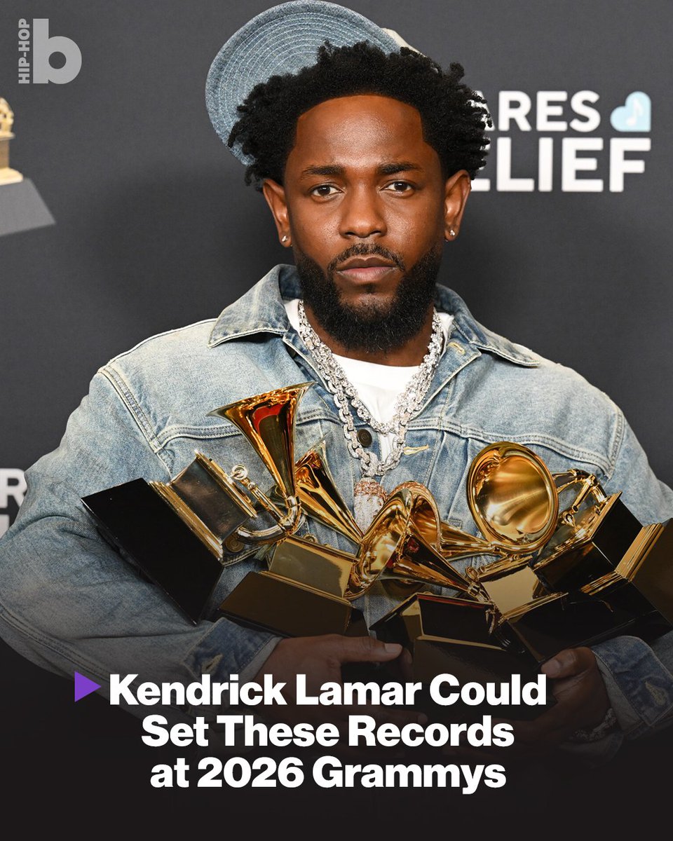 Kendrick Lamar is on the verge of making history... again. 🏆 

After sweeping the 2025 Grammys with "Not Like Us," he could become the first solo male rapper to win Album of the Year with 'GNX.' If nominated, he’ll break even more records—five AOTY nods as a lead rapper, the