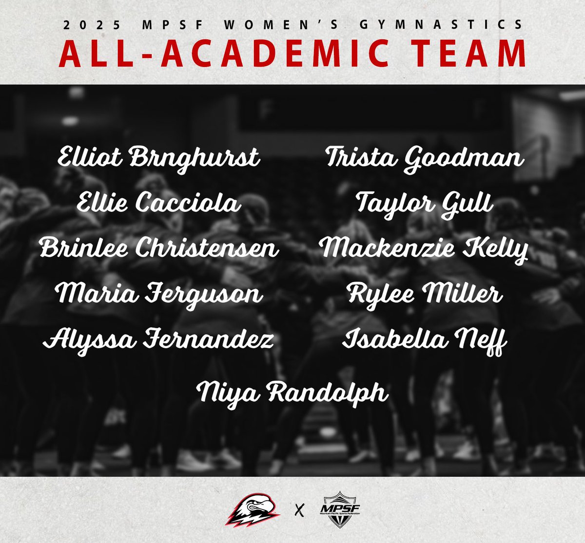Presenting our 2025 MPSF All-Academic Team 👏

#OneFamilyOneFight ⚡️ #TBirdNation ⚡️ #RaiseTheHammer