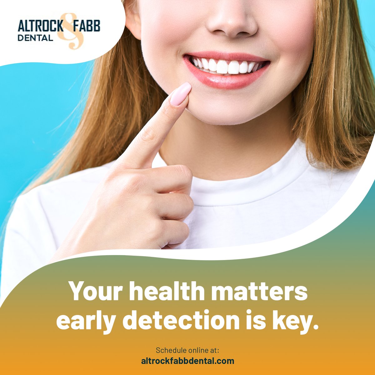 AltrockD's tweet photo. 🩺 Oral Cancer Awareness Month – Early Detection Saves Lives! Did you know oral cancer affects over 54,000 people annually in the U.S.? Regular screenings can catch issues early when they’re easiest to treat.

Schedule your screening today!

#OralCancerAwareness #EarlyDetection https://t.co/m7UrWBfc0e