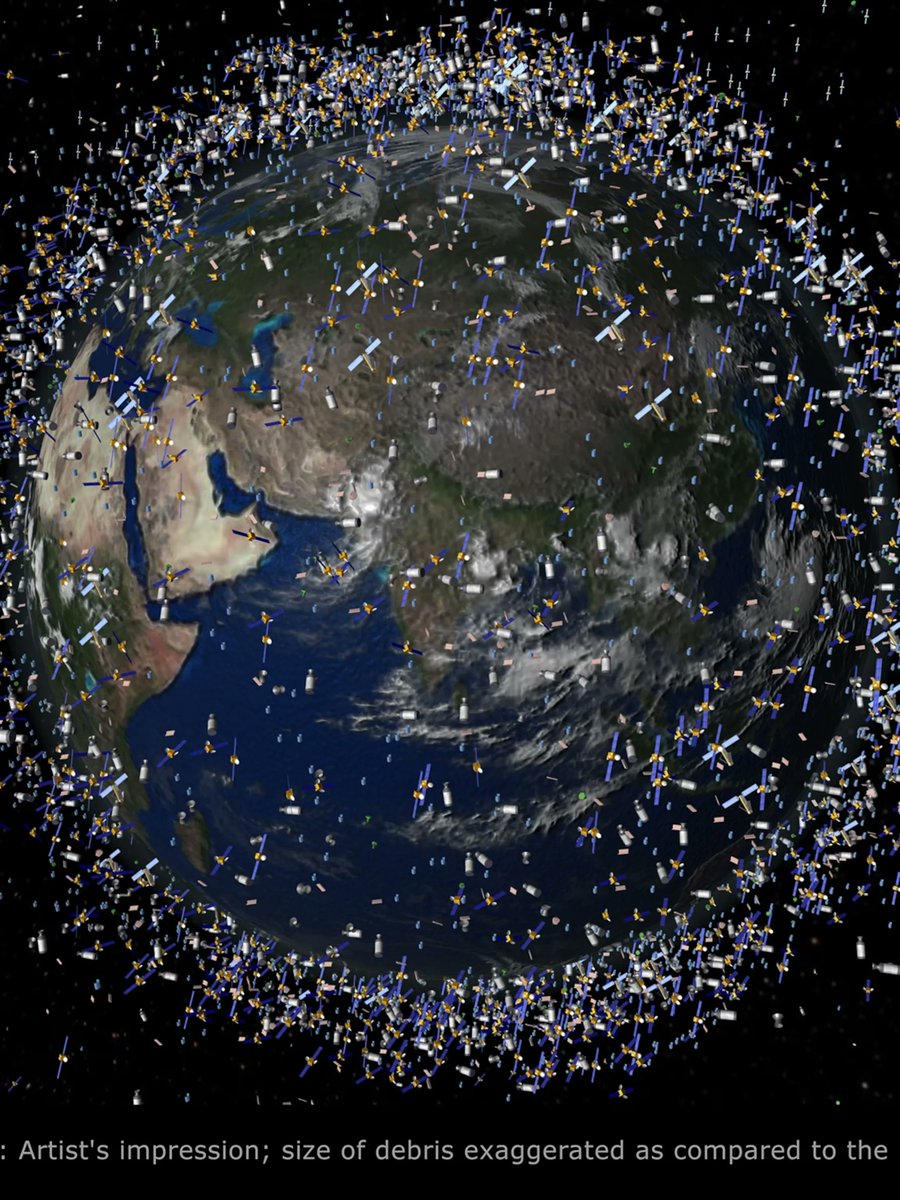 Waste in #Space
With satellite launches and the volume of #waste both increasing exponentially, the risk of one hitting the other only grows. @ESA <a href="/esa/">European Space Agency</a>.int monitors this risk. coilink.org/20.500.12592/7… has data, policy and mitigation updates.