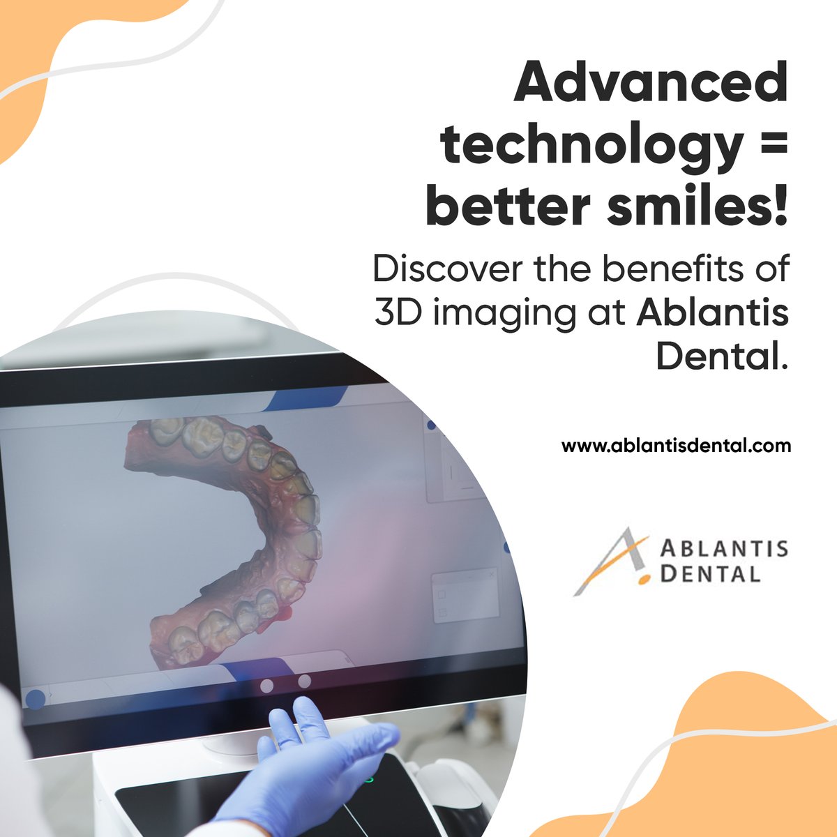 Ablantiscorp's tweet photo. 🦷 Advanced Tech, Exceptional Results!

At Ablantis Dental, we use cutting-edge technology to provide precision and comfort. Our 3D digital imaging ensures accurate diagnoses and treatment planning for services like dental implants, crowns, and more.

#DentalTechnology https://t.co/UJbdb4uwMW