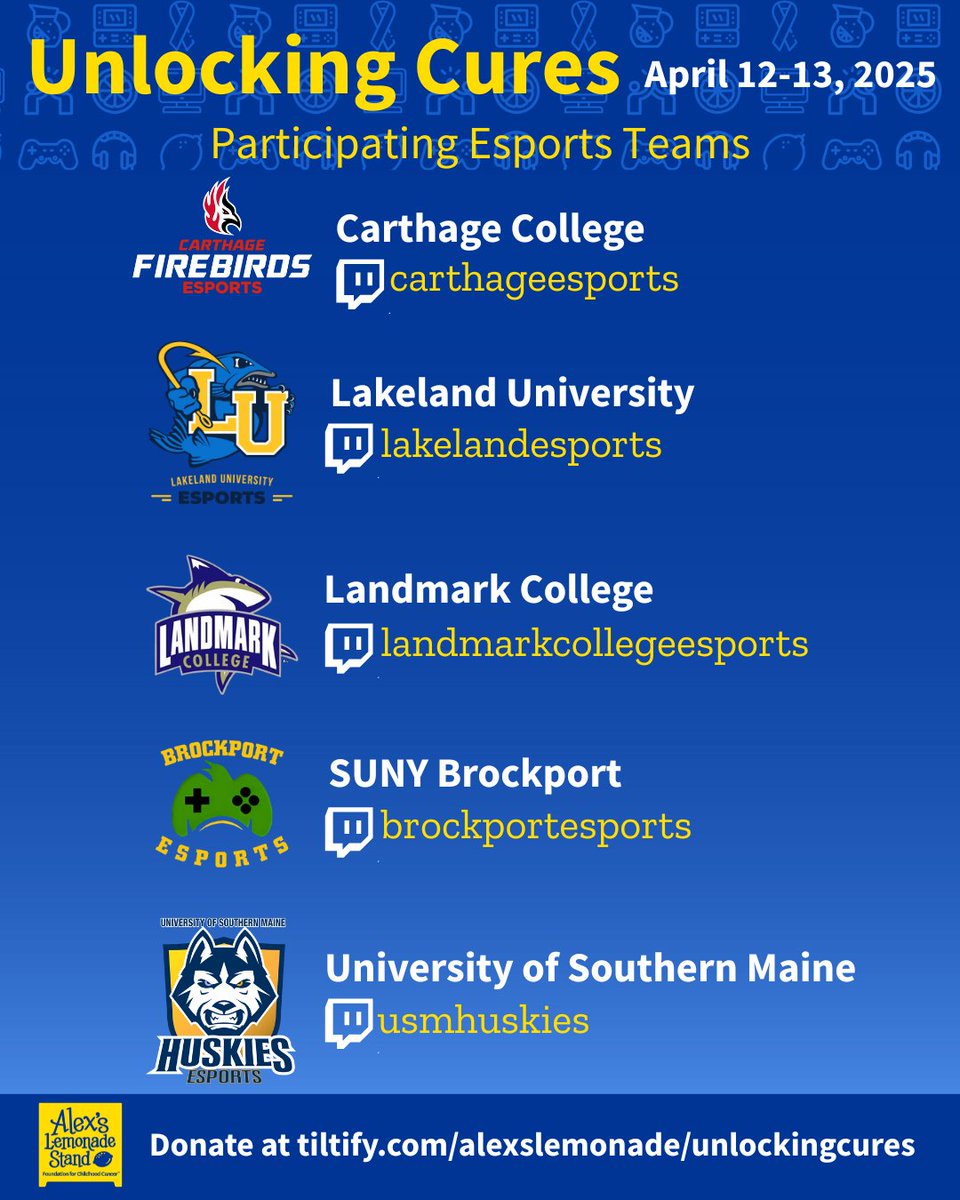 PLEASE SHARE 📽️🎗️Level up your support for kids with cancer this weekend with our livestreaming event: Unlocking Cures! tiltify.com/alexslemonade/…

It's easy to get involved:
🍋 Watch one of our participating livestreamers, share the streams on social media and encourage donations!