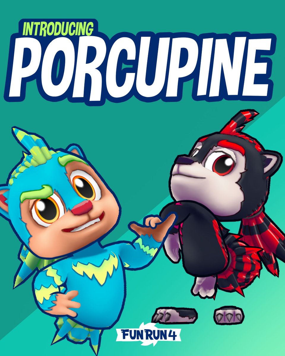 Porcupine is here! 🦔 

This new animal brings new abilities and new ways to play! 

Burst forward and knockout your opponents with your spines! Take revenge on anyone nearby foolish enough to try taking you out!

#gamedev #gamedevcompany #mobilegame #dirtybit #funrun #funrun4