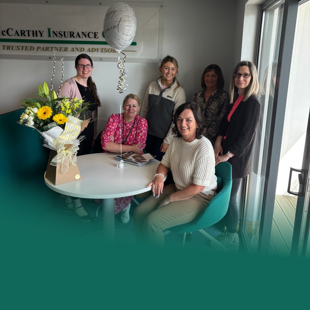 After almost 24 years of outstanding service at our Fermoy branch, one of our talented Accounts Executives, Rose, is taking a very well-earned early retirement. Best of luck in your next chapter from all at McCarthy Insurance Group.