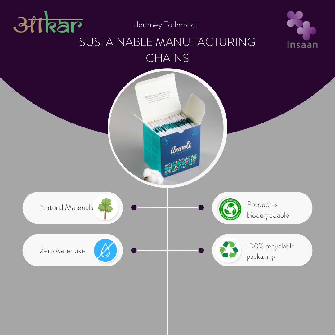Insaan Group (@theinsaangroup) on Twitter photo Kicking off our ‘Journey to Impact’ series with <a href="/aakarinnovation/">Aakar Innovations</a>.
Aakar is an impact-driven business that produces affordable, high-quality, ~100% compostable sanitary pads.
When it comes to sustainable manufacturing, Aakar stands out. Check out the post below to see why. Kicking off our ‘Journey to Impact’ series with <a href="/aakarinnovation/">Aakar Innovations</a>.
Aakar is an impact-driven business that produces affordable, high-quality, ~100% compostable sanitary pads.
When it comes to sustainable manufacturing, Aakar stands out. Check out the post below to see why.