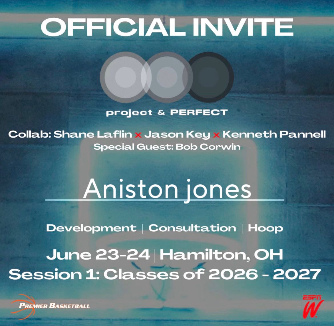 Thank you for the invite <a href="/bballjkey/">Jason Key</a> <a href="/KPannell71/">“KP”</a> <a href="/ShaneLaflin/">Shane Laflin</a> can’t wait to compete!💯