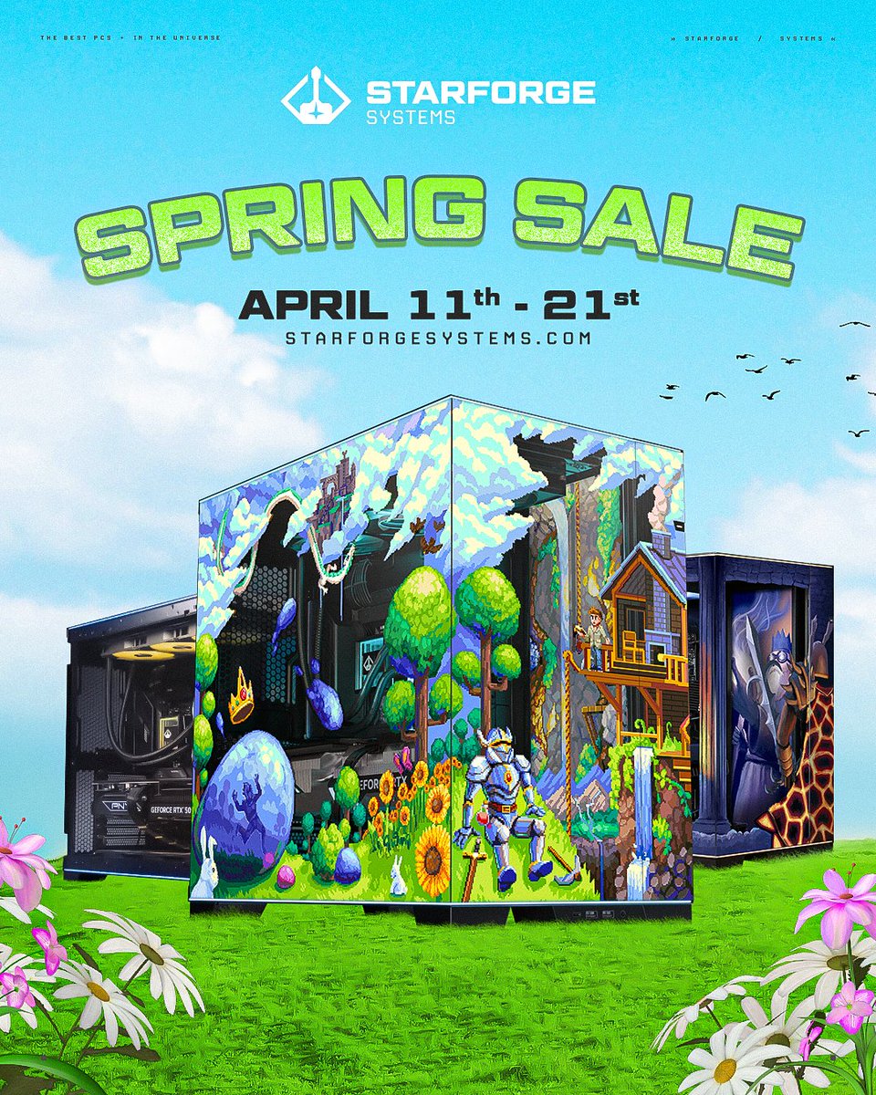 Give your setup a spring clean! 🧹

Our Spring Sale is now LIVE! A field of savings on PCs as far as the eye can see! 🏞️