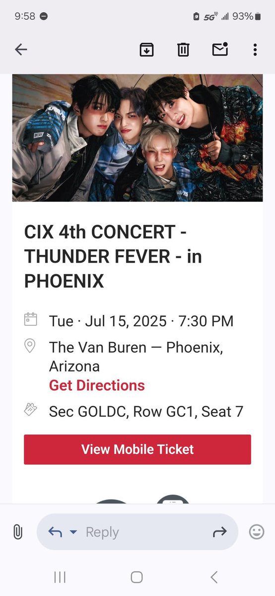 dprlyn's tweet photo. hihi guys wts cix barricade ticket for fv $355 phoenix stop at the van buren lmk 😋 #cix #cixtour #phoenix #cixaz https://t.co/41Nka60UL2