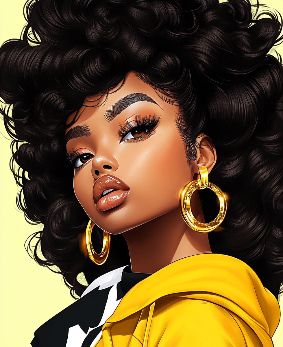 7lioness2014's tweet image. "Queen of Coils and Confidence" #StunningStyle #HairGoals #Fashionista
Captioned by #GPT4 #aiart
Contact us for art on Merch, notebooks, journa s, coloring books. 
🧩🎯 afrodiasporan.cloud