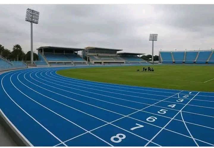 MosesRutahigwa's tweet photo. The stars are in town and the stadium is set for tomorrow's #GoldenGrandPrix. The Tebogo impact is serious for the nation of Botswana. 🙌

#ContinentalTourGold https://t.co/6tHSNkMzjR