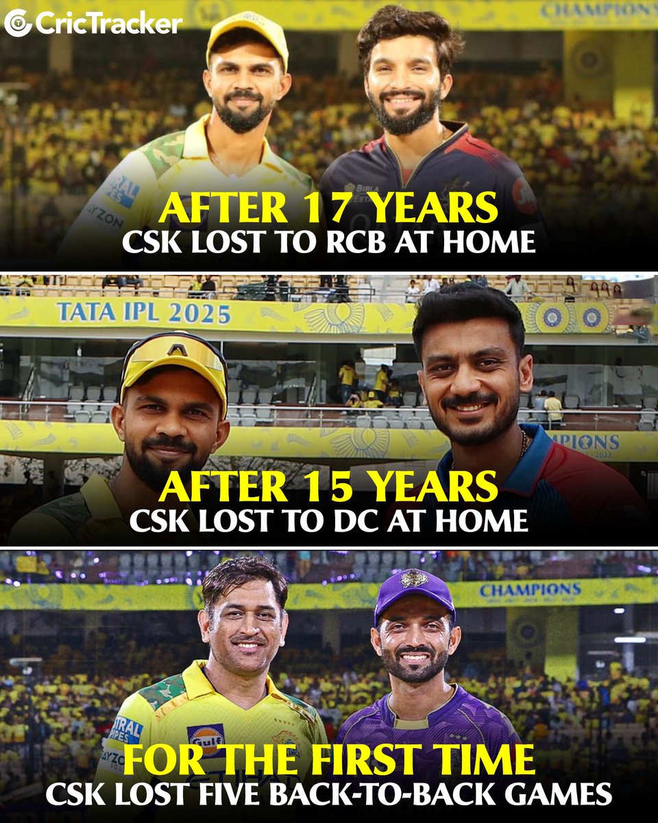 A start to forget for Chennai Super Kings.

#IPL2025