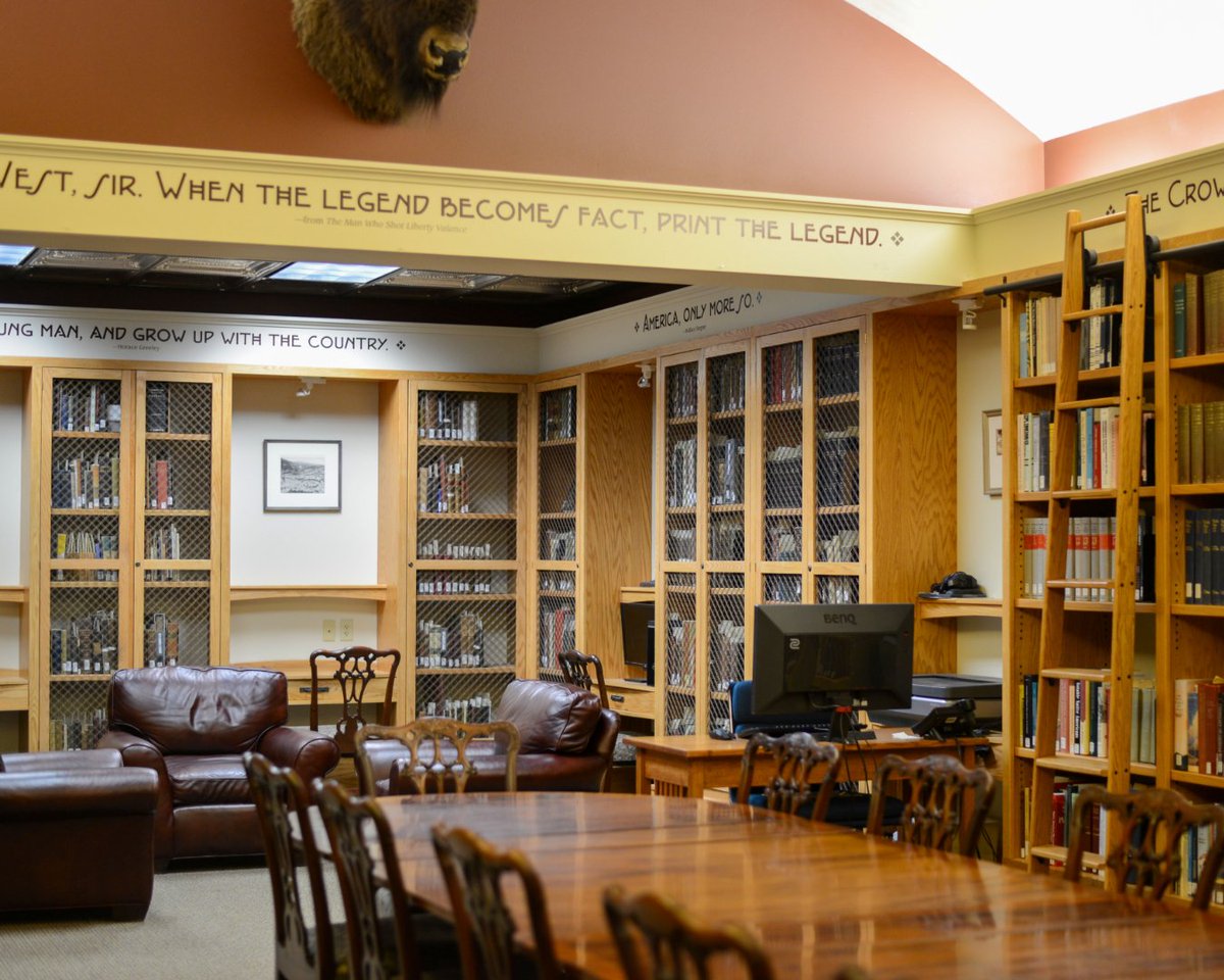 Join us for National Library Week! Explore rare books, historic photos, and manuscripts at McCracken Research Library. Follow us on Facebook to discover our amazing collections! 
#nationallibraryweek #codywyoming #centerofthewest #codyyellowstone #mccrackenresearchlibrary
