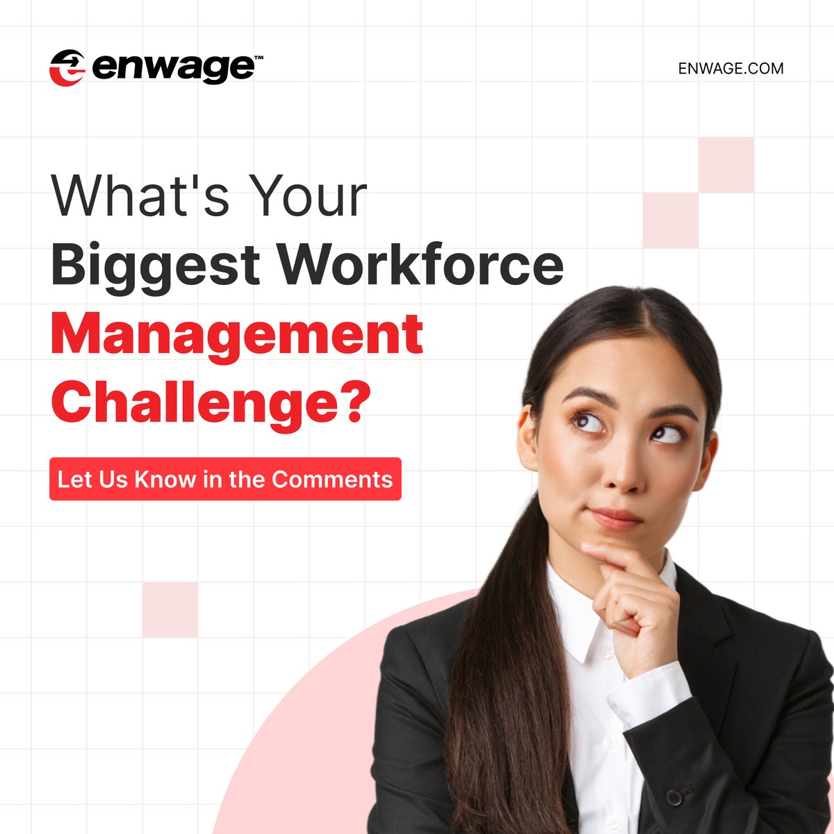 EnwageOfficial's tweet photo. ๐๐ก๐๐ญโ๐ฌ ๐ญ๐ก๐ ๐๐ข๐ ๐ ๐๐ฌ๐ญ ๐๐ก๐๐ฅ๐ฅ๐๐ง๐ ๐ ๐๐จ๐ฎ ๐
๐๐๐ ๐ข๐ง ๐๐๐ง๐๐ ๐ข๐ง๐ ๐๐จ๐ฎ๐ซ ๐๐จ๐ซ๐ค๐๐จ๐ซ๐๐?
Whether itโs Scheduling, Payroll, Compliance, or Employee Engagement โ We Want to Hear From You! ๐ฌ
#WorkforceManagement #HCMSoftware #HRChallenges #Enwage https://t.co/KruofJpyWz
