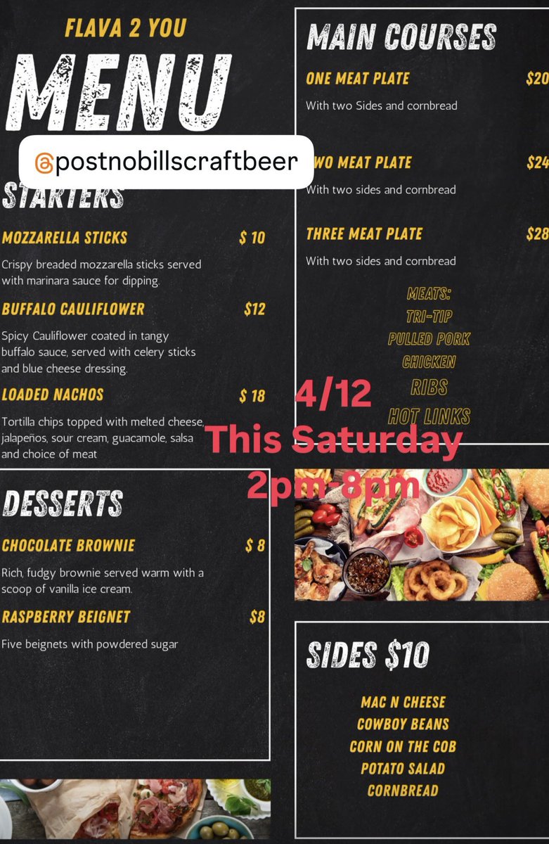 If you are in the Monterey area tomorrow (Saturday) come check out my buddy’s BBQ food truck at Post No Bills