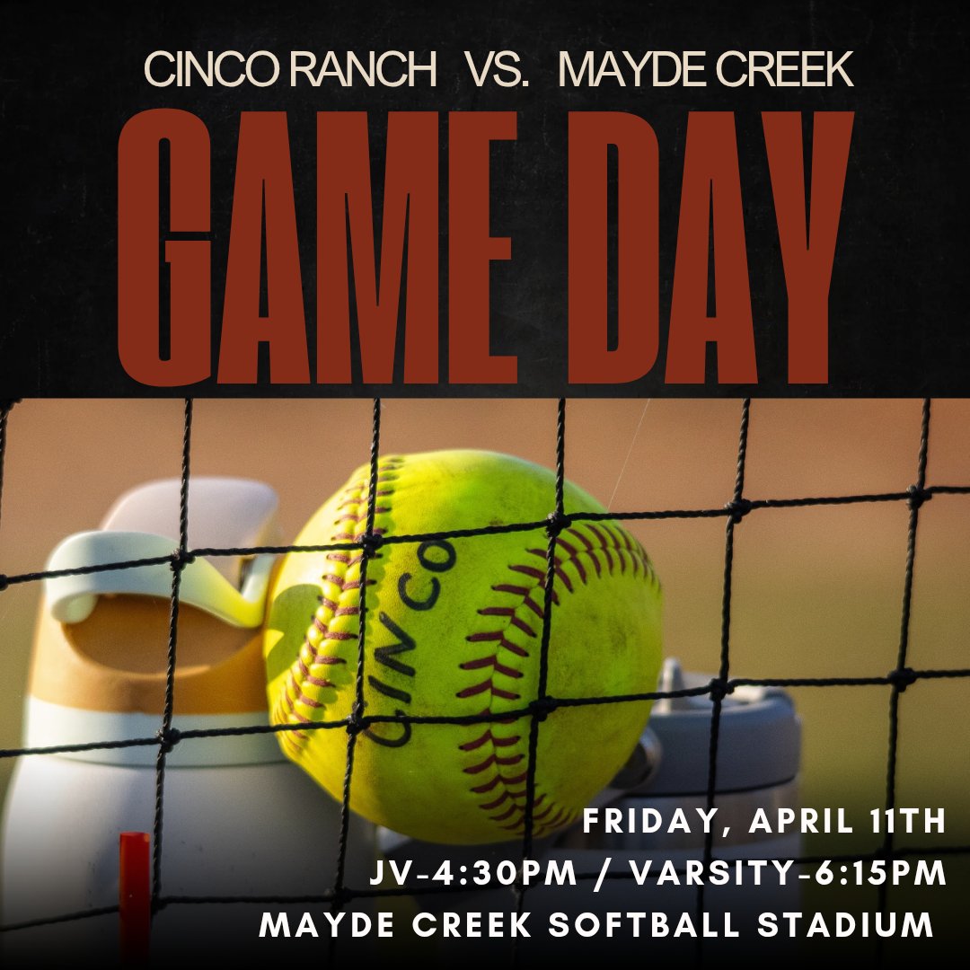 Friday night game! Come out tonight to Mayde Creek and cheer on the Cinco Ranch Cougars! 🙌 #CPOE