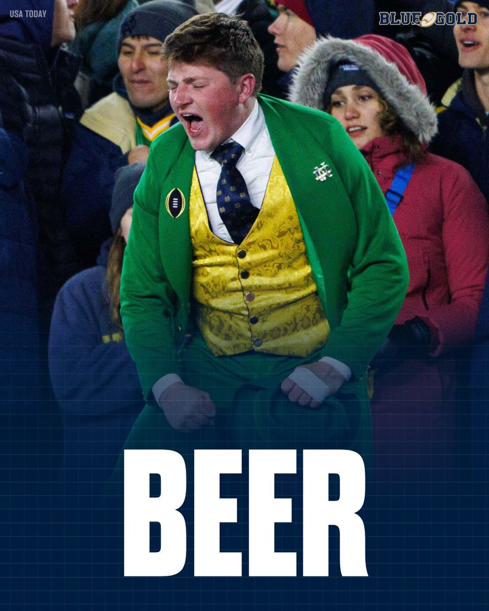 NEWS: Notre Dame will expand alcohol sales to include general admission seating at football, basketball and hockey games, the University announced Friday. ☘️🍺

<a href="/jacksoble56/">Jack Soble</a> has the story: on3.com/teams/notre-da…