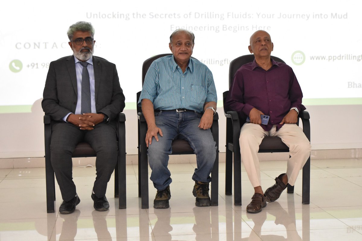 spe_auact's tweet photo. Day 01 | Petrovision'25
Date: 01.04.2025
Workshop 2: Mud Engineering
Speakers:
Mr. Bhaskar Naik – Managing Director, Petropath Fluid India Pvt. Ltd. (An ISO 9001:2008 Company)
Dr. Doshi – Former General Manager, ONGC https://t.co/C4M1JfKmYn