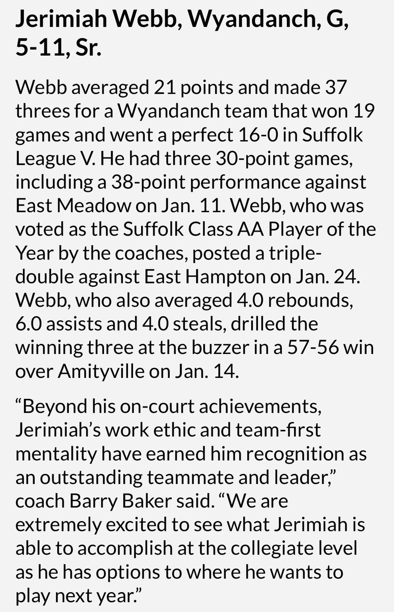 Wyandanch Athletics (@wufsd_athletics) on Twitter photo All-Long Island boys basketball first team 2025. We are beyond proud of Jeremiah-not only for his outstanding performance on the court but his dedication, consistency and most of all, his character. 🏀💚 #Wyandanchpride <a href="/NewsdayHSsports/">Newsday HS sports</a> All-Long Island boys basketball first team 2025. We are beyond proud of Jeremiah-not only for his outstanding performance on the court but his dedication, consistency and most of all, his character. 🏀💚 #Wyandanchpride <a href="/NewsdayHSsports/">Newsday HS sports</a>