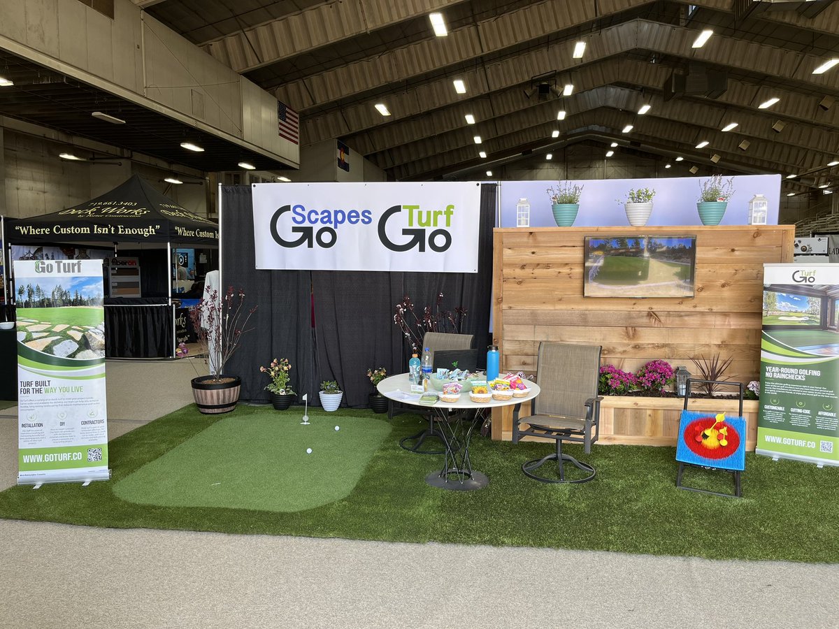 We are at the Spring Castle Rock Home Show at the Douglas County Fairgrounds this weekend! All set up and ready to talk turf! Come on down to visit us! 😁