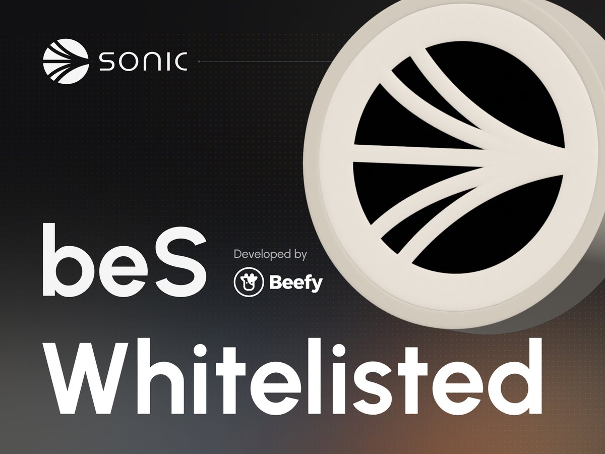 ⭐ Sonic Points Update

beS by @BeefyFinance is now whitelisted to earn airdrop points.

Audited LST.