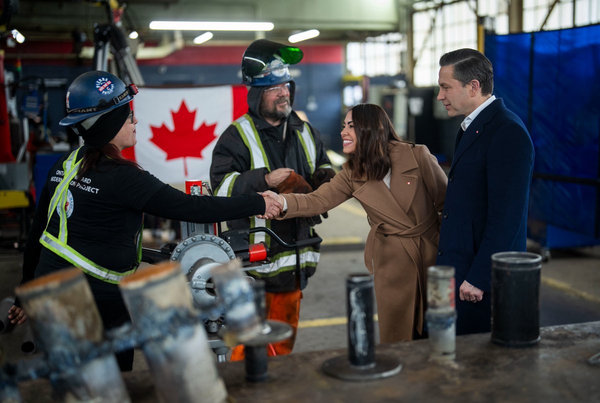 PierrePoilievre's tweet photo. Our Conservative Economic Action Plan will: 

✅Cut income tax by 15% 
✅Axe the sales tax & building taxes on new homes
✅Bring ZERO capital gains tax when you reinvest in 🇨🇦
✅Train 350,000 trade workers 
✅Break dependence on the U.S. with a 🇨🇦 Energy Corridor

Boosting our GDP by an extra $500 billion. Make more. Pay less.