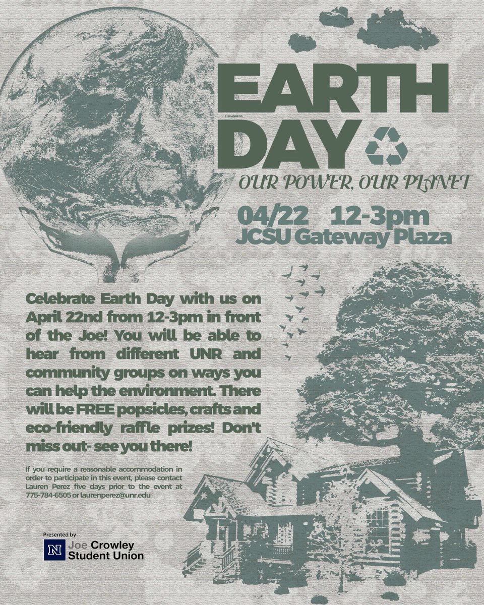 Join us on Earth Day from 12-3 pm to learn how to make a positive impact on the environment. Connect with organizations and student clubs, discover new tips and tricks. Enjoy FREE popsicles and enter in our raffle for a chance to win a prize. See you there, Wolf Pack!