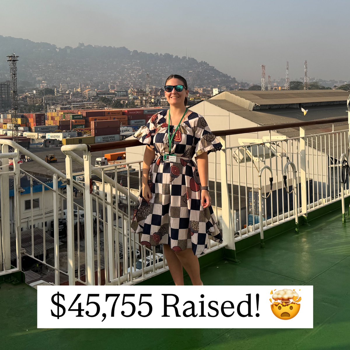 WE DID IT, WE DID IT!!!! 🥹🤯 Through sales of the 5th Captain Hudson and generous donations surrounding my trip to Sierra Leone, we’ve raised a WHOPPING $45,755 (£34,831) for the charity Mercy Ships. ⚓️🏥

That brings our fundraising total over the last couple years to over