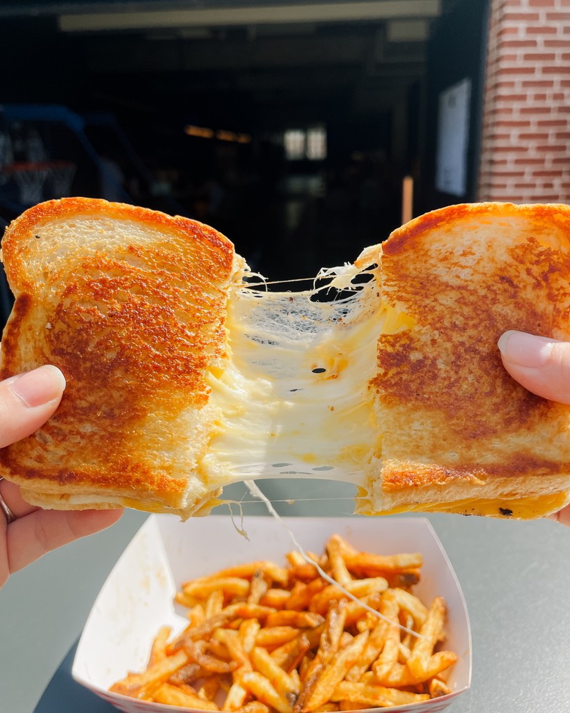 Two food holidays in one week? The sun is shining on you! ☀️ Join us tomorrow at Mob Grill for Grilled Cheese Day—get the cheese pull you deserve and bask in the glow of making the right call.