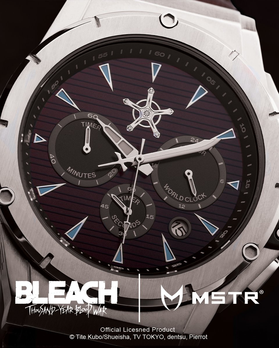 MSTRwatches's tweet photo. Celebrating BLEACH: Thousand-Year Blood War with a new collection! This year, we’re dropping limited collector’s watches featuring iconic characters—starting with Ichigo Kurosaki, Rukia Kuchiki, and Yhwach, are available now!
https://t.co/sKmC6Acxb0 https://t.co/x09w6we3GA