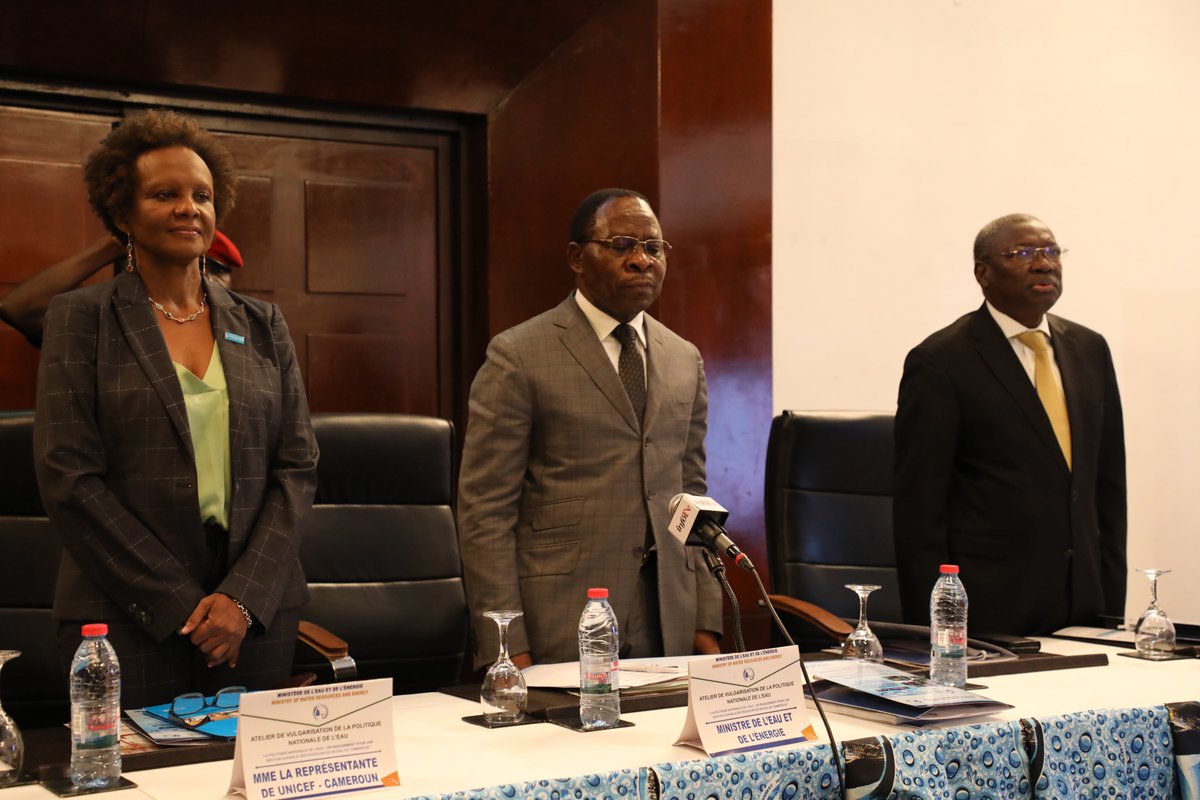 unicefcameroon's tweet photo. Exciting News! 💧 The Ministry of Water Resources and Energy, with the support of @UNICEF_Cameroon, has officially launched the National Water Policy today to ensure sustainable and equitable water management by 2035. https://t.co/09TFZtUBSD