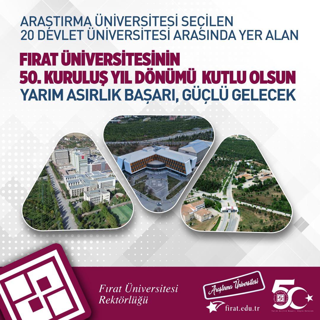 Elazığ’ın Kalbinde Yarım Asırlık Bir Emanet

1975’ten bu yana yalnızca Elazığ’ın değil, bölgemizin gelişimine de çok yönlü katkılar sunan 

Fırat Üniversitesi; bilim, eğitim ve araştırma alanındaki başarılarıyla hepimizin gurur kaynağı olmuştur.

Yarım asırlık bu değerli