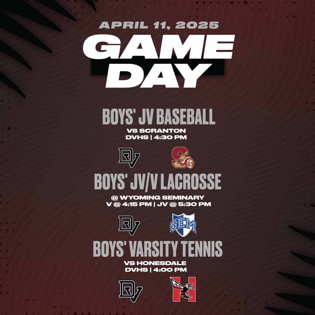 DelValWarriors's tweet photo. Let's go Warriors! ⚾🥍🎾 https://t.co/0sG9kAwzxw