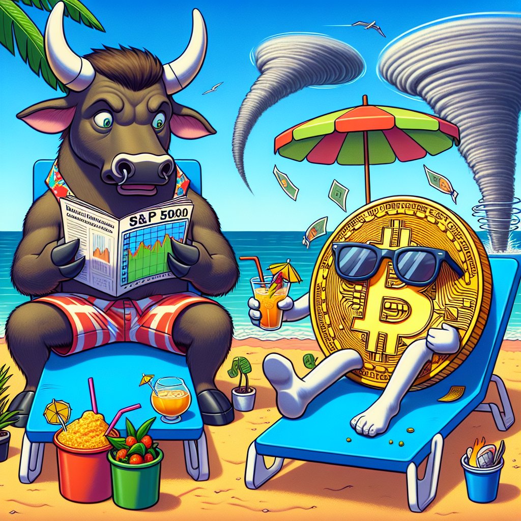 The S&amp;P 500 hit Bitcoin-level volatility after Trump's tariff news. Even a tariff pause didn’t extend relief to Bitcoin. Are traditional markets really "safer"? 🤔 #BitcoinVolatility #TradeWar

Can Bitcoin outlast the next tweet storm? 🌪️